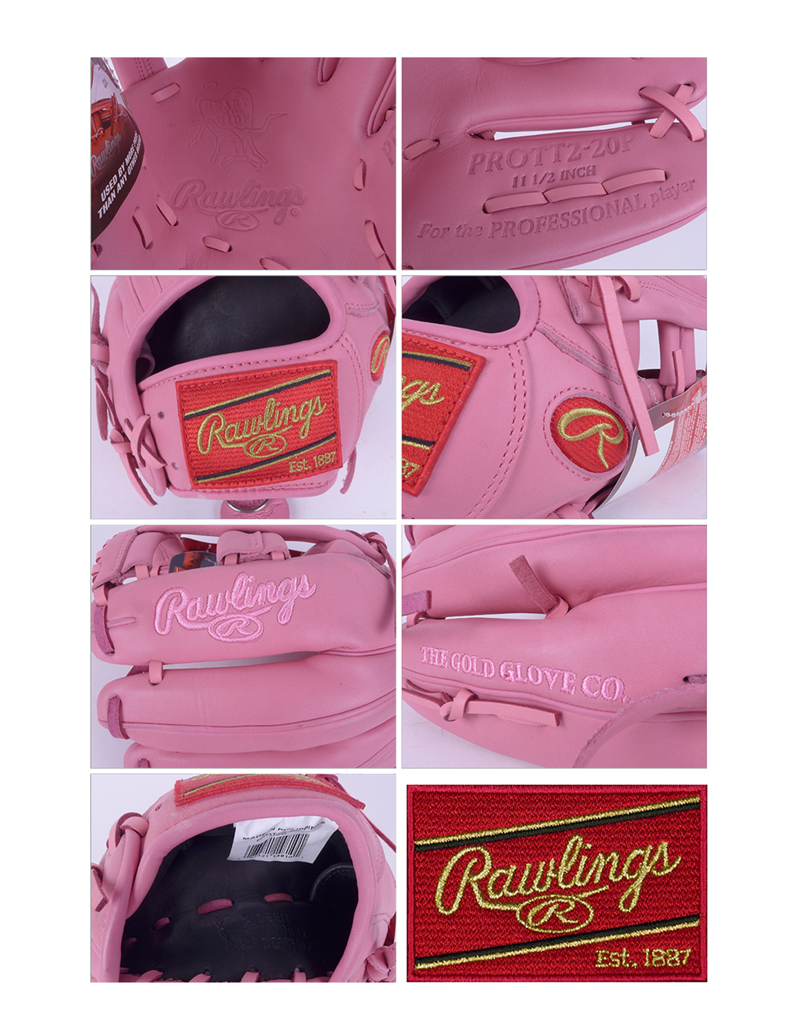 Rawlings Heart of the Hide 11.5" SMU Pink Baseball Glove PROTT2-20P