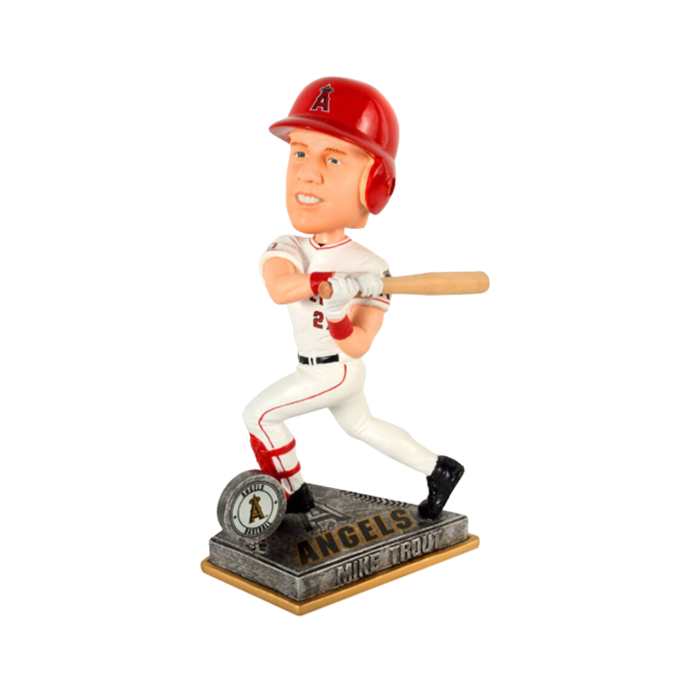 FOCO Trout Angels Springy Logo Action Bobblehead HEH1214