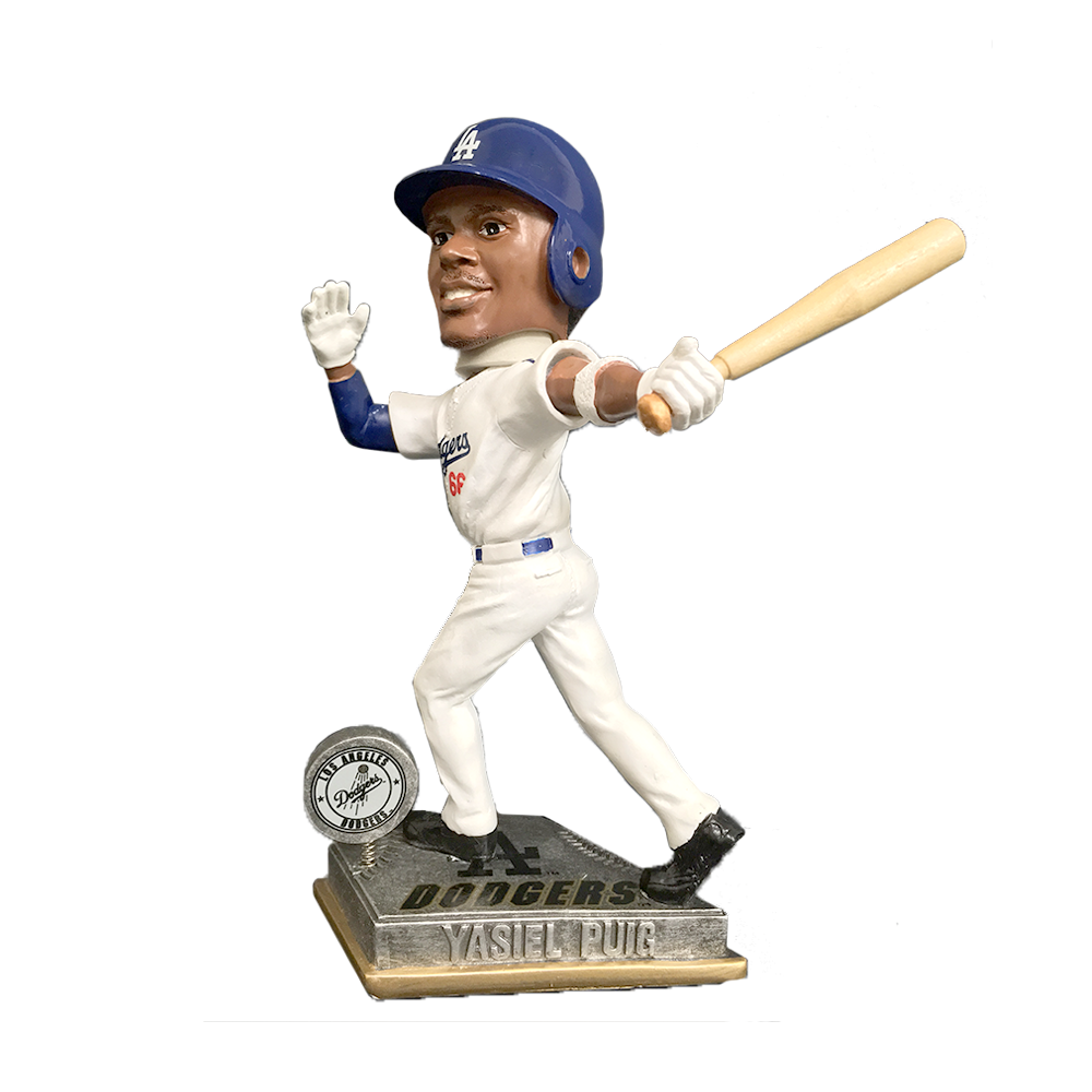 FOCO Yasiel Puig Los Angeles Dodgers Action Bobblehead HEH1214