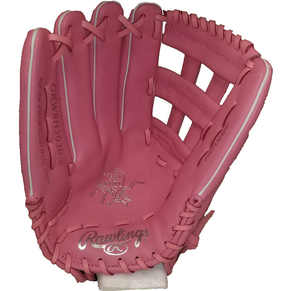 Rawlings Heart of the Hide 12.75" SMU Pink Baseball Glove GKW8H3030-6