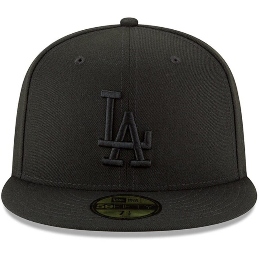 New Era Dodgers Black Primary Logo 59FIFTY Hat