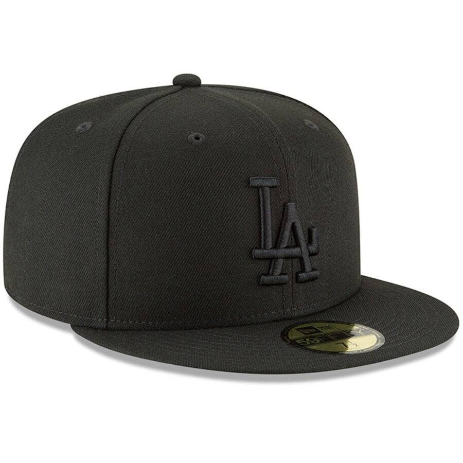 New Era Dodgers Black Primary Logo 59FIFTY Hat