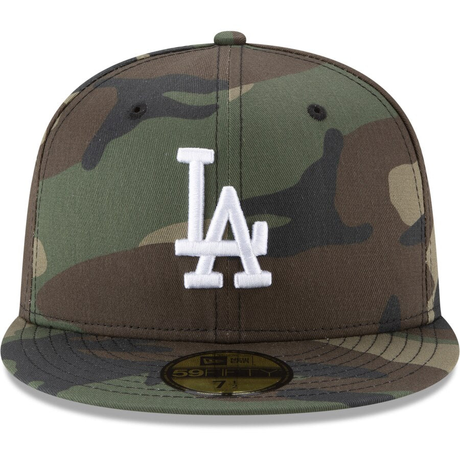 New Era Dodgers Woodland Camo Basic 59FIFTY Hat