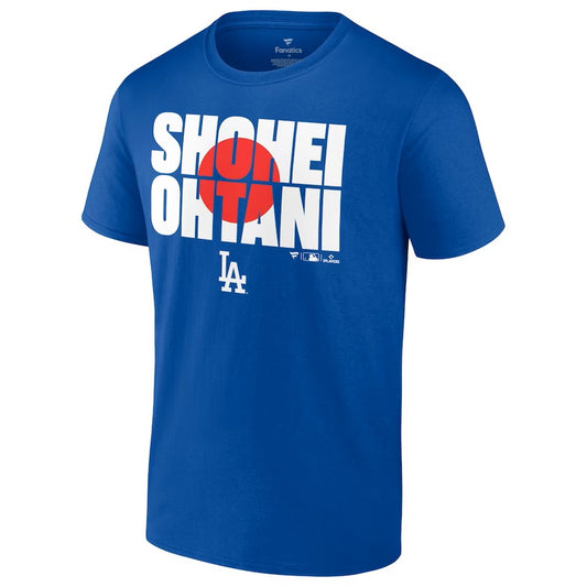 Fanatics Shohei Ohtani Los Angeles Dodgers Flag T-Shirt - Royal