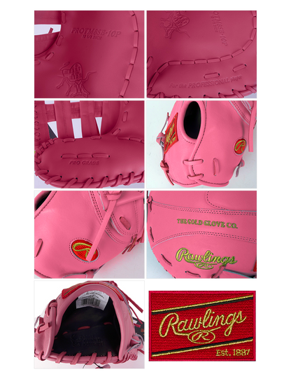 Rawlings Heart of the Hide 12.5" SMU Pink First Base Glove PROTM8SB-10P