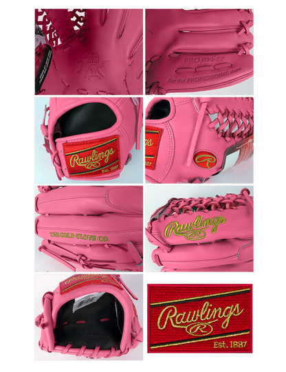 Rawlings Heart of the Hide 13" SMU Pink Baseball Glove PROJD0-4P