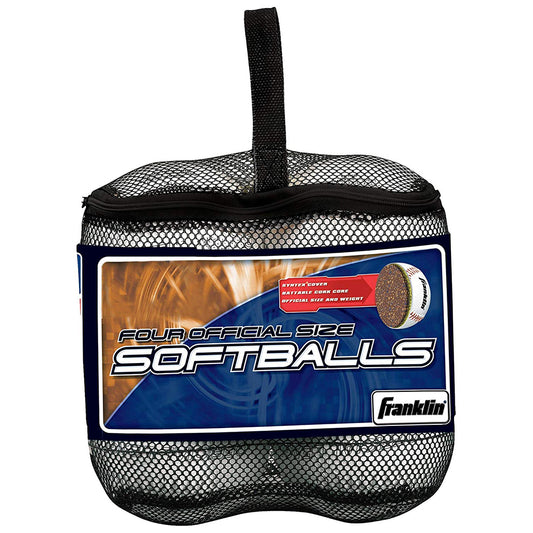 Franklin Sports Official League 4-Pack Softballs