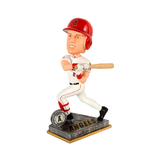 FOCO Trout Angels Springy Logo Action Bobblehead HEH1214