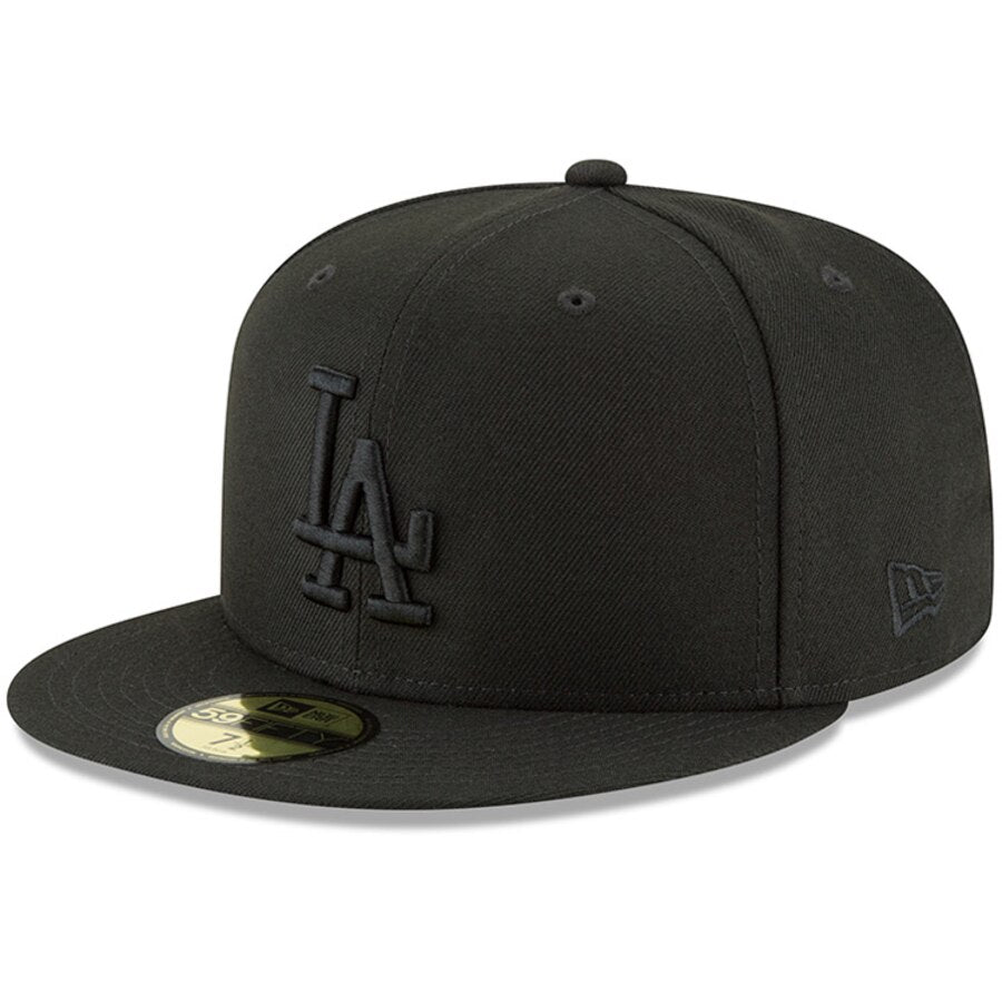 New Era Dodgers Black Primary Logo 59FIFTY Hat