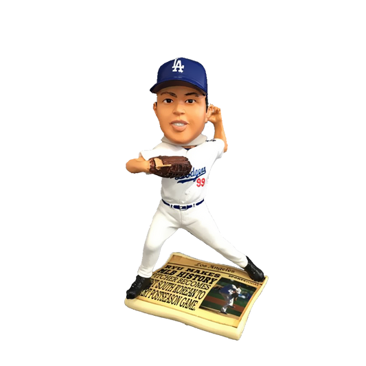 FOCO Ryu Dodgers Newspaper Bobblehead HEH0514