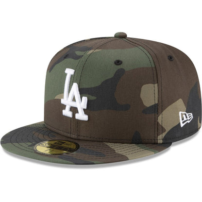New Era Dodgers Woodland Camo Basic 59FIFTY Hat
