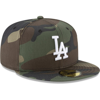 New Era Dodgers Woodland Camo Basic 59FIFTY Hat
